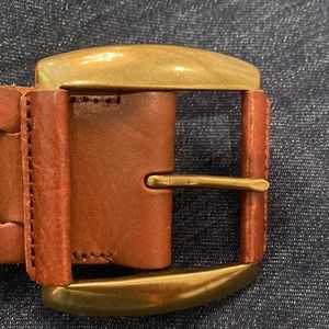 Ralph Lauren Leather Woven Brown Belt size M